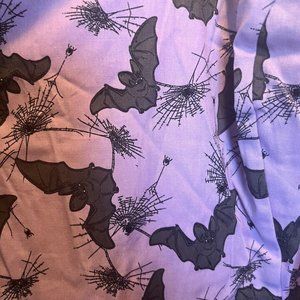 Modcloth x Collectif Oh So Fearful and Bright purple bat swing dress size 24